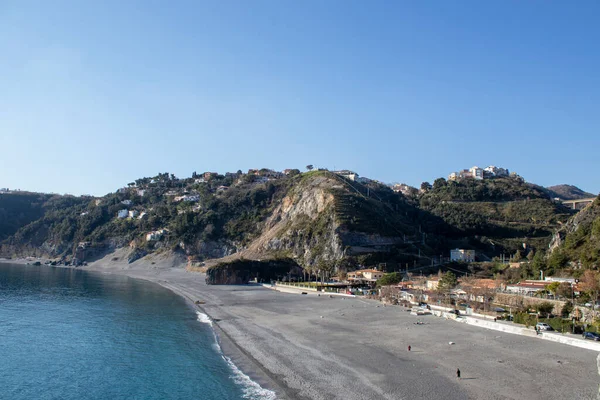 Escénico Verano Vista Superior Costa Del Mar Tirreno Italia Increíble — Foto de Stock