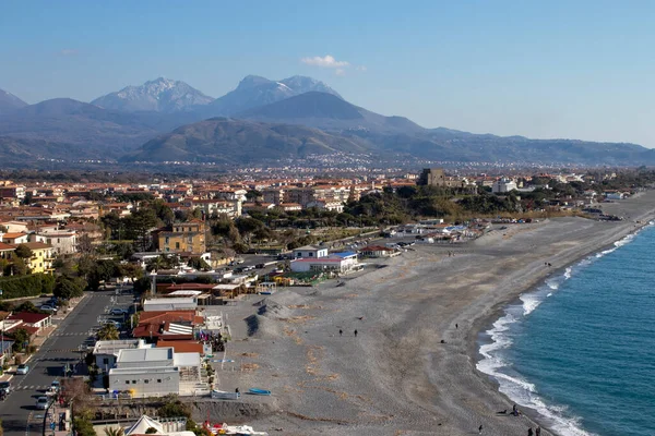 Vista Ciudad Scalea Italia Calabria Desde Una Altura Ciudad Provincia — Foto de Stock