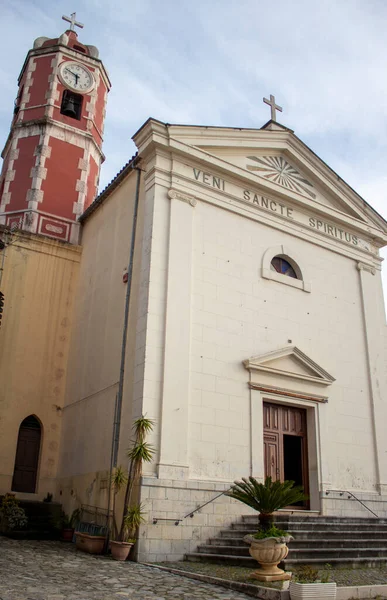 Marcheline Itália 2022 Velhos Belos Edifícios Itália Entrada Para Igreja — Fotografia de Stock