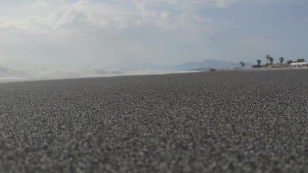 Летний Пляж Море Бирюзовый Пляж Берегу Моря Белый Песок — стоковое видео