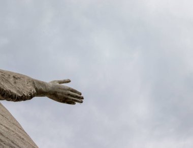 Cristo Redentore di Maratea, Monte San Biagio, Maratea, Potenza ili, Basilicata, İtalya. Bir Maratea 'yı redentore.