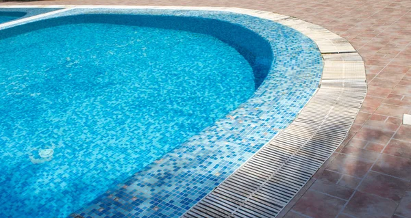 Swimming Pool Garden Beautiful Blue Water Swimming Pool — Stock Photo, Image