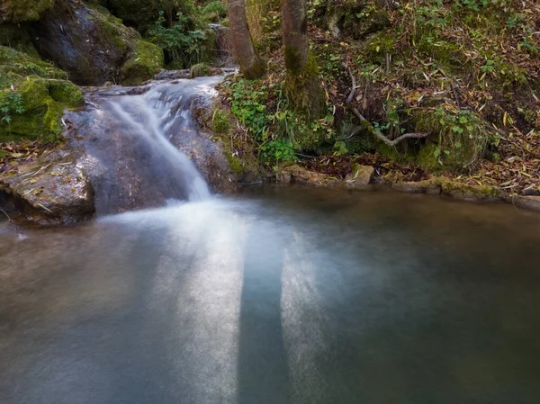 Stromschnellen Und Kaskaden Der Nähe Des Gostilje Wasserfalls Hang Des — Stockfoto