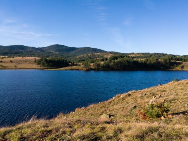 Sırbistan 'ın Zlatibor Dağı' ndaki Dağ manzarası ve Ribnicko Gölü