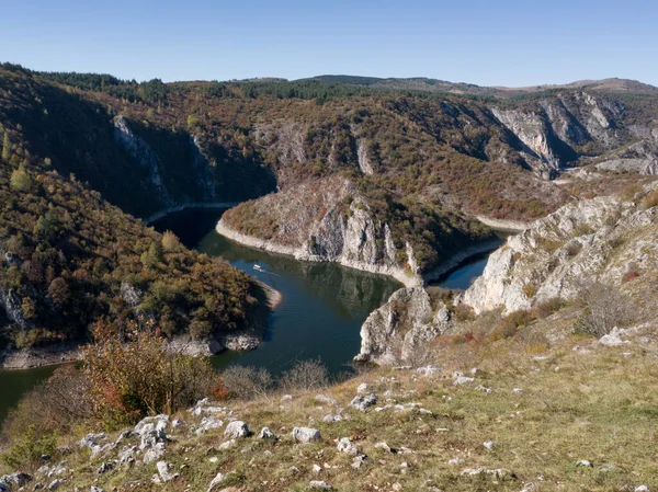 Uvac Special Nature Reserve Uvac River Canyon Beautiful Meanders Zlatar — Stock Photo, Image