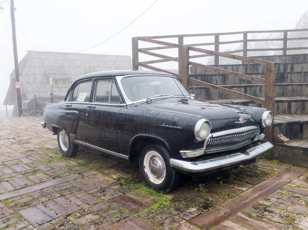 Volga Oldtimer Russe Dans Village Ethno Drvengrad Kustendorf Sur Mokra — Photo