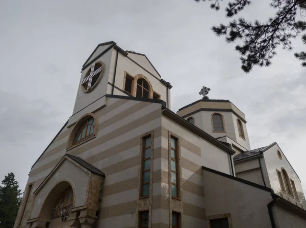 Сербська Православна Церква Туристичному Місті Златібор Сербія — стокове фото