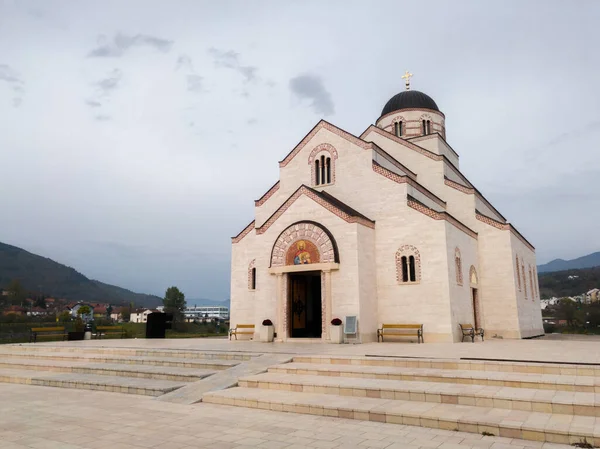 Kyrkan Tillägnad Kejsar Lazarus Andricgrad Eller Kamengrad Visegrad — Stockfoto