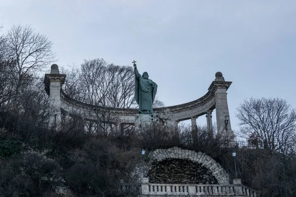 Pomnik Gerarda Csanad Wzgórzu Budapeszcie Węgry — Zdjęcie stockowe