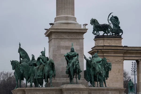 Millennium Monument Hero Square Budapest Hungary — Stock Photo, Image