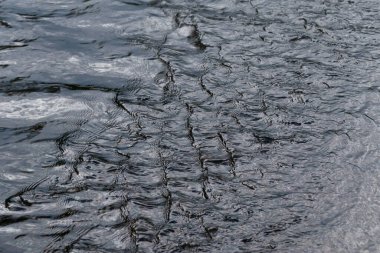 Hızlı akan derede dalgalanma deseni, soyut doğa detayı