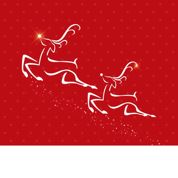 Gökyüzünde uçan büyülü ren geyikleri