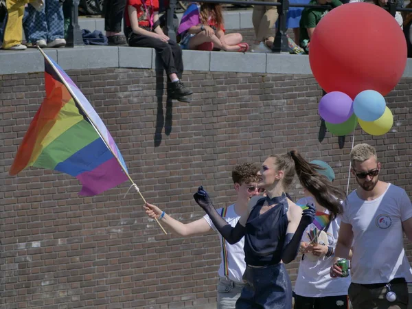 Utrecht Países Bajos Junio 2022 Desfile Del Orgullo Del Canal — Foto de Stock