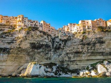 Corsica, Fransa, Bonifacio deniz manzarası