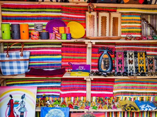 Impressive Market Stall Handmade Souvenirs Antananarivo Madagascar — Fotografia de Stock