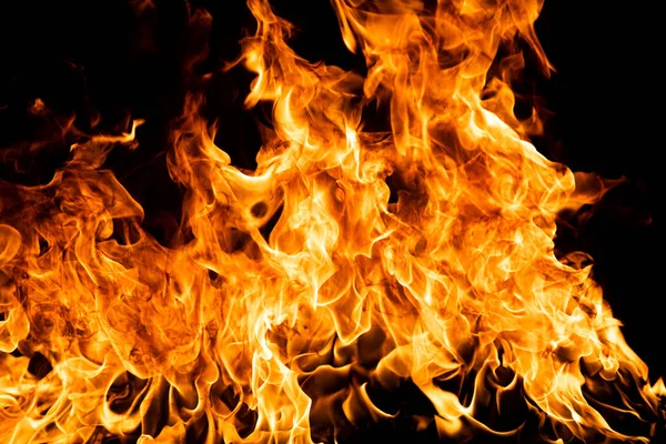 Flame fires. Burn lights on a black background. Fire flames on black background. Abstract fire flame background. — Stock Photo, Image