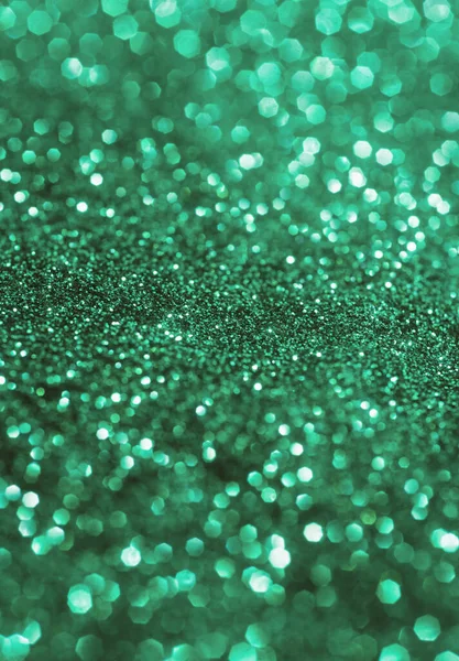 Texture glitter verde. Sfondo festivo. Brilla il colore. Natale astratto. — Foto Stock