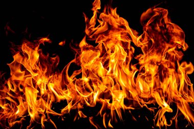 Ateş hareketinin soyut dokusu soyut. Yanan ateş, yanan arka plan.