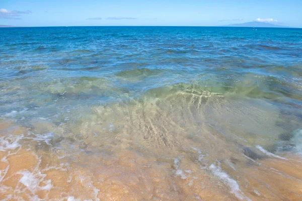 Latar Belakang Tekstur Air Abstrak Atau Rippled Laut Tekstur Permukaan — Stok Foto