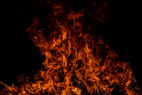 Flamme brennt Feuer Flamme auf Kunst Textur Hintergrund. — Stockfoto