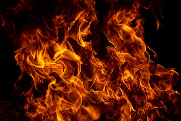 Blaze burning fire flame on art texture background. — Stock Photo, Image