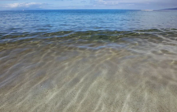 Stranden och tropiska havet bakgrund. Begreppet sommar avkoppling. — Stockfoto
