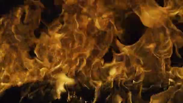 Burning flaming fire. Fire flame texture. Blaze flames overlay background. Explosion fire effect. — Stock Video