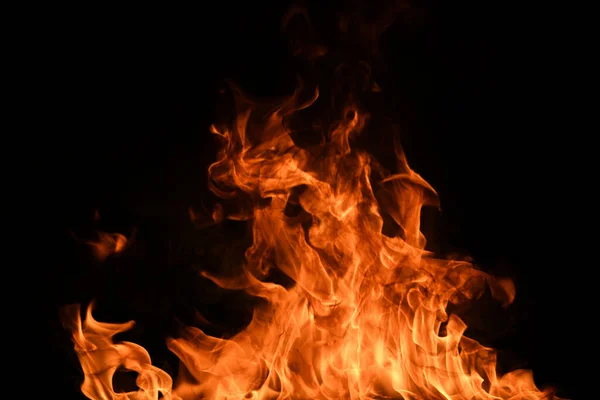 Fuego textura de llama para el fondo de la bandera. Quemar luces abstractas. Una gran llama ardiendo. Blaze llamas superposición de fondo. —  Fotos de Stock