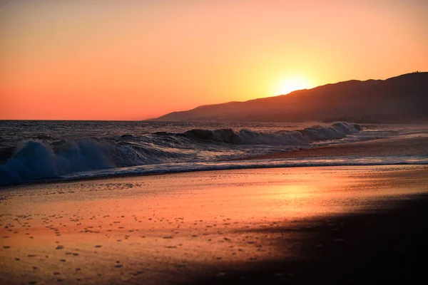 Sunset from Zuma Beach, Malibu California. Sky, color, ocean