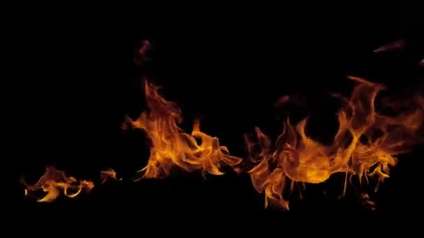 Abstraktní ohnivá ohnivá textura. Zpomalený pohyb. — Stock video
