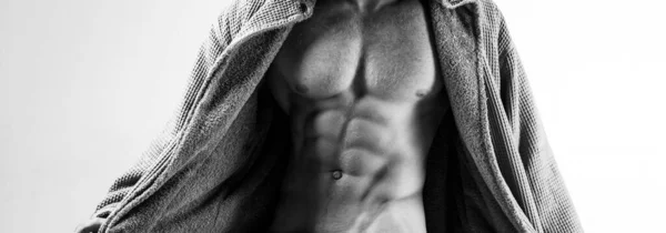 Sexy tentazione perfetta. Uomini muscolosi con busto. Tentazione per le donne. Flirtare. Uomini sexy con corpo atleta . — Foto Stock