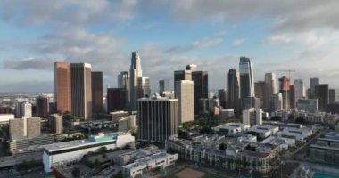 Los Angeles Şehir Merkezi Sinema İnsansız Hava Aracı Görüntüsü.