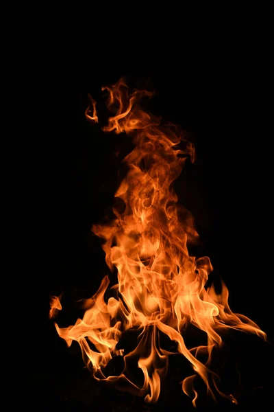 Огненное пламя движения картина абстрактной текстуры. Пылающий огонь, огненный фон. — стоковое фото