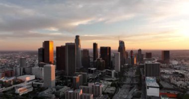 Los Angeles şehir merkezinde. Los Angeles kökenli Kaliforniya teması. Los Angeles şehir merkezi..