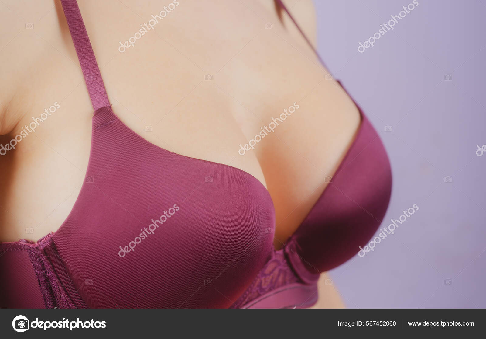 Sexy woman breast in bra. Closeup girl boob or big natural tits in  lingerie. Plastic surgery concept. fotos, imagens de © Tverdohlib.com  #567452060