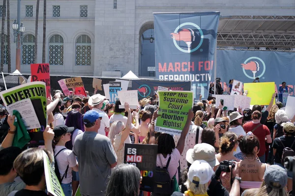 Bans off abortion service, reproductive justice. Womens march rights, abortion body choice, vagina. Protect roe. Los Angeles, USA - May, 14, 2022. — Φωτογραφία Αρχείου