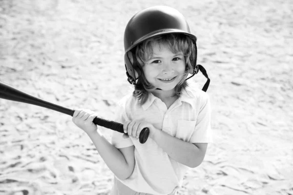 Kid holding a baseball bat. Pitcher child about to throw in youth baseball.