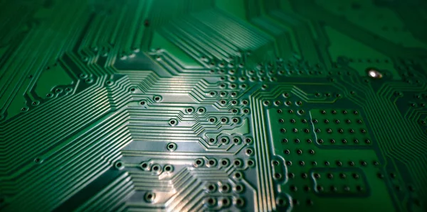 Technology background with circuit board. Electronic computer hardware technology. Motherboard digital chip. Tech science texture. — Foto Stock