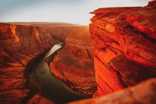 Arizona Horseshoe Bend of Colorado River no Grand Canyon. — Fotografia de Stock