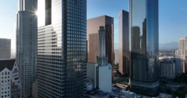 4K Los Angeles, Los Angeles İHA 'dan şehir merkezi görüntüsü