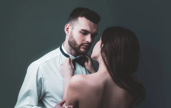 Giftermål Och Sexuell Hälsa Sexiga Par Intimitetsrelationer Sexig Passion Par — Stockfoto