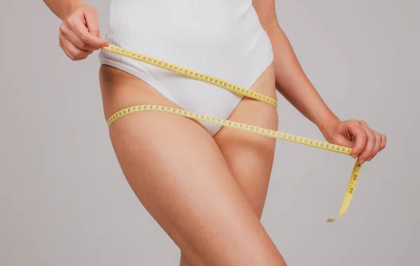 Perfect Slim Young Body Girl Fit Buttocks Fitness Plastic Surgery — Fotografia de Stock