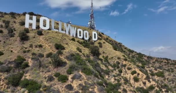 Berühmtes Hollywood Zeichen Los Angeles Kalifornien Hollywood Kalifornien Mai 2022 — Stockvideo