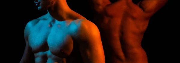 セクシーなヌードの男 筋肉体 Gays Tube — ストック写真