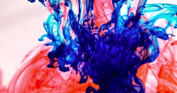 Χρωματισμένο Αφηρημένο Φαινόμενο Έκρηξης Αφηρημένο Πολύχρωμο Φόντο Χρώμα Χρώμα Στροβιλίζεται — Αρχείο Βίντεο