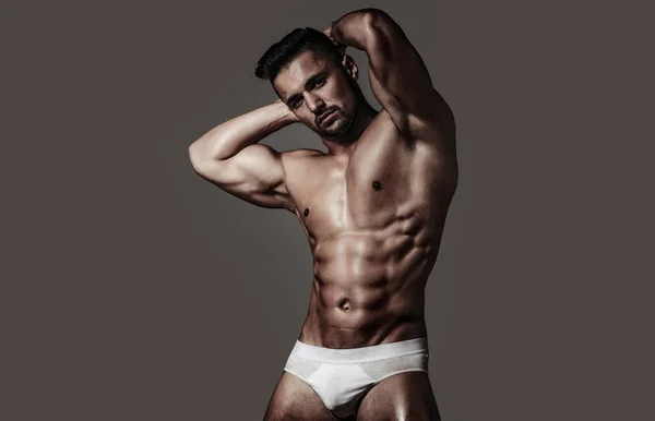セクシーな男性モデルボディ ヌード胴体 セクシーな裸の男 魅惑的なゲイ 筋肉の無鉄砲な男魅力的な男 — ストック写真