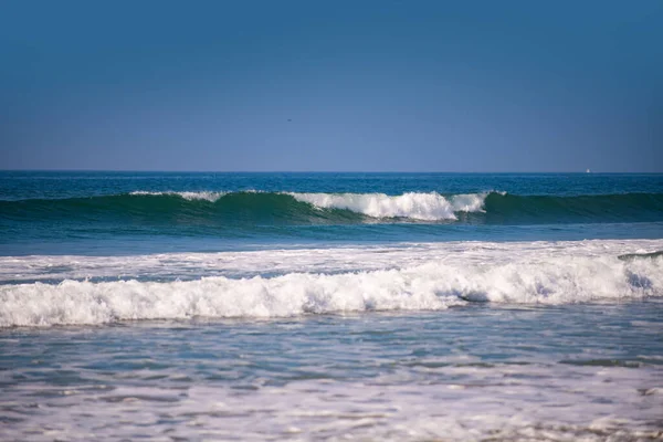 Blue Ocean Waves Panorama Sea Beautiful Seascape Tropical Sea Ocean — Fotografia de Stock