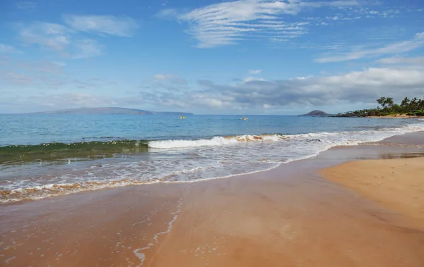 Tranquilidad Ensueño Playero Vistas Panorámicas Playa Isla Hawaiana Maui —  Fotos de Stock