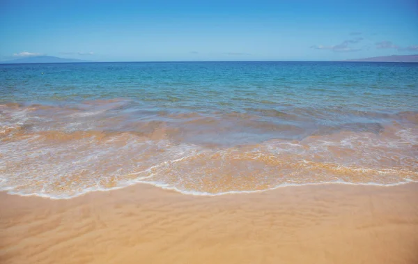 Latar Belakang Laut Alam Pantai Musim Panas Tropis Dengan Sinar — Stok Foto
