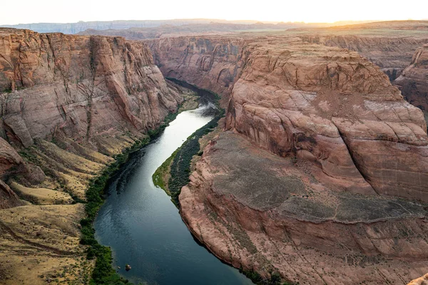 Horseshoe Bend Page Arizona Calçado Cavalo Dobrar Rio Colorado Grand — Fotografia de Stock